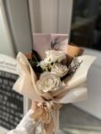 花藝創作 高雄花藝教室 花藝教學 粉紫色系花束 日本AUBE證照班